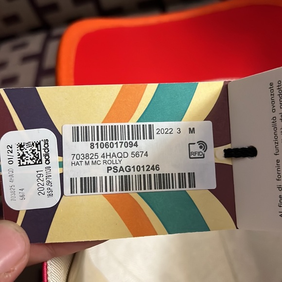 Gucci x adidas unisex seta silk leather trim logo monogram baseball cap hat NEW - Picture 8 of 8